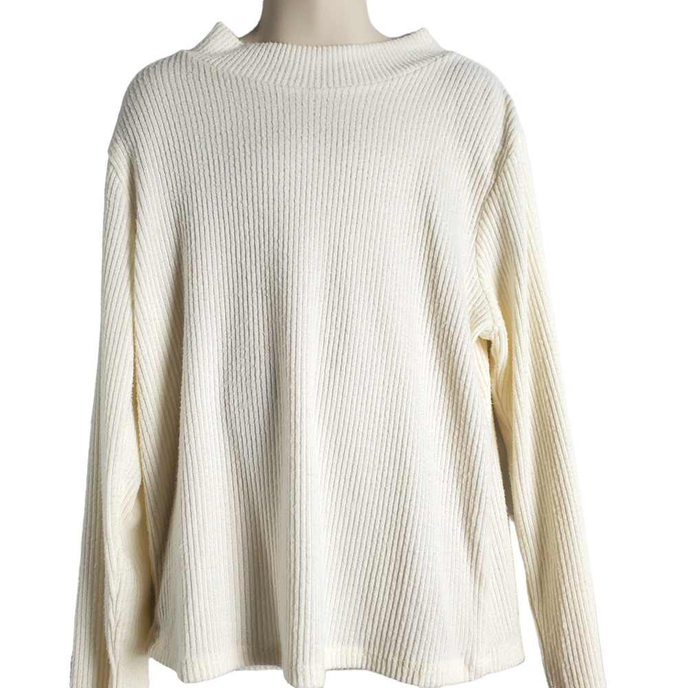 Full Tilt Girls Long Sleeve Shirt Size 10-12 XL Thin Sweater White Cream